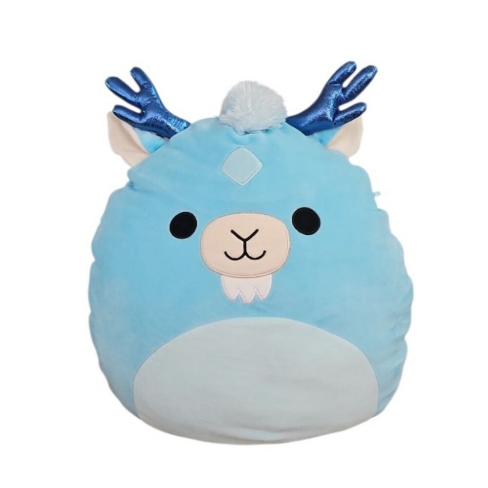 Squishmallows Xam Aqua Kirin 16” Plush Blue Mythical Creature NWOT Soft Toy